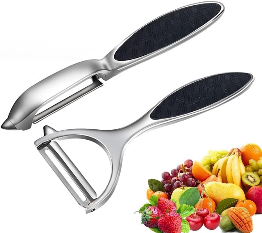 Vegetable Peeler Set, Stainless Steel Multi-Function Potato & Fruit Peelers, Y And I Shape Swivel Blades For Kitchen Use - View 4