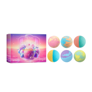 6 Pcs Bath Bombs Gift Set, Natural Essential Oil Bath Fizzies For Relaxing Spa Bath - View 2