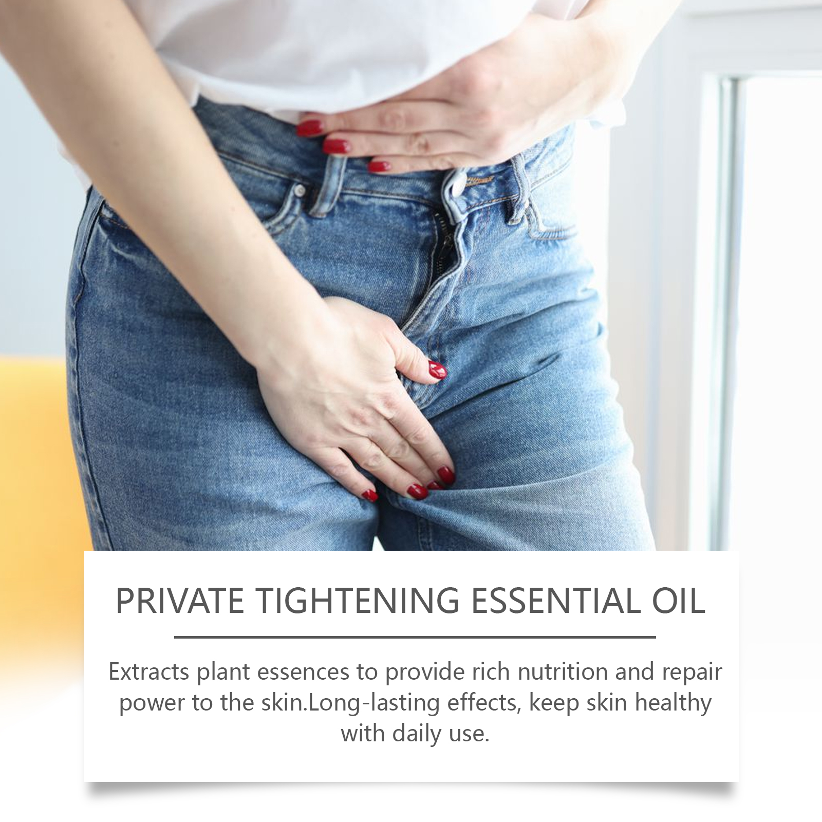 Private Tightening Essential Oil For Women, Intimate Moisturizing Massage Oil With Ginkgo Leaf Extract & Vitamin E, Restore Smooth & Elastic Feminine Skin, 30ml - View 3