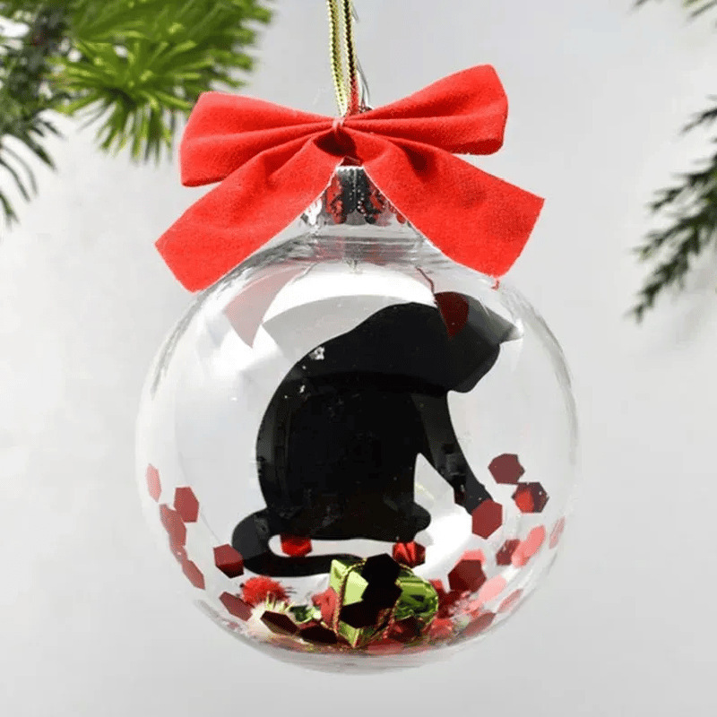 Christmas Tree Decoration Transparent Ball Hanging Decoration Scene Layout Hanging Decoration - View 6