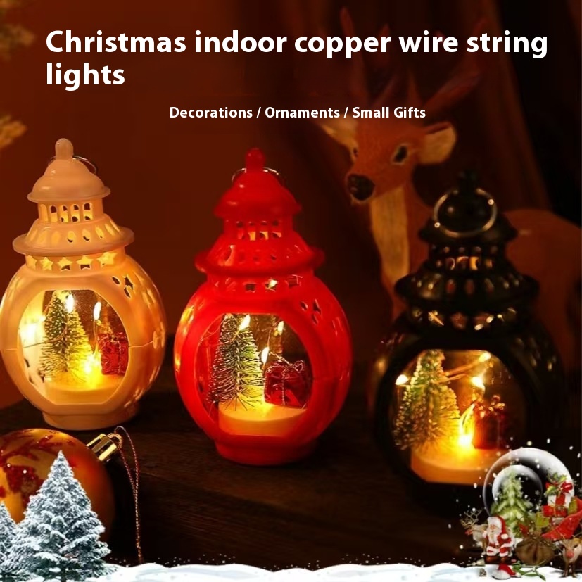 Christmas Decoration Portable Retro Style Lamp Atmosphere Decoration - View 3