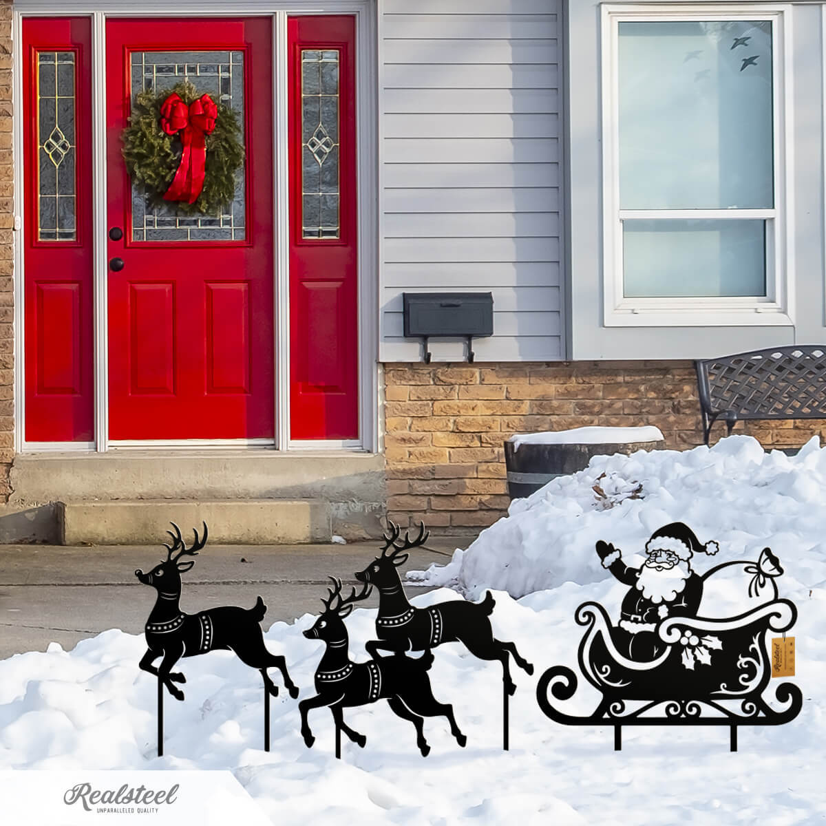 Outdoor Decoration Metal Silhouette Art In Outdoor Garden Decoration - View 2