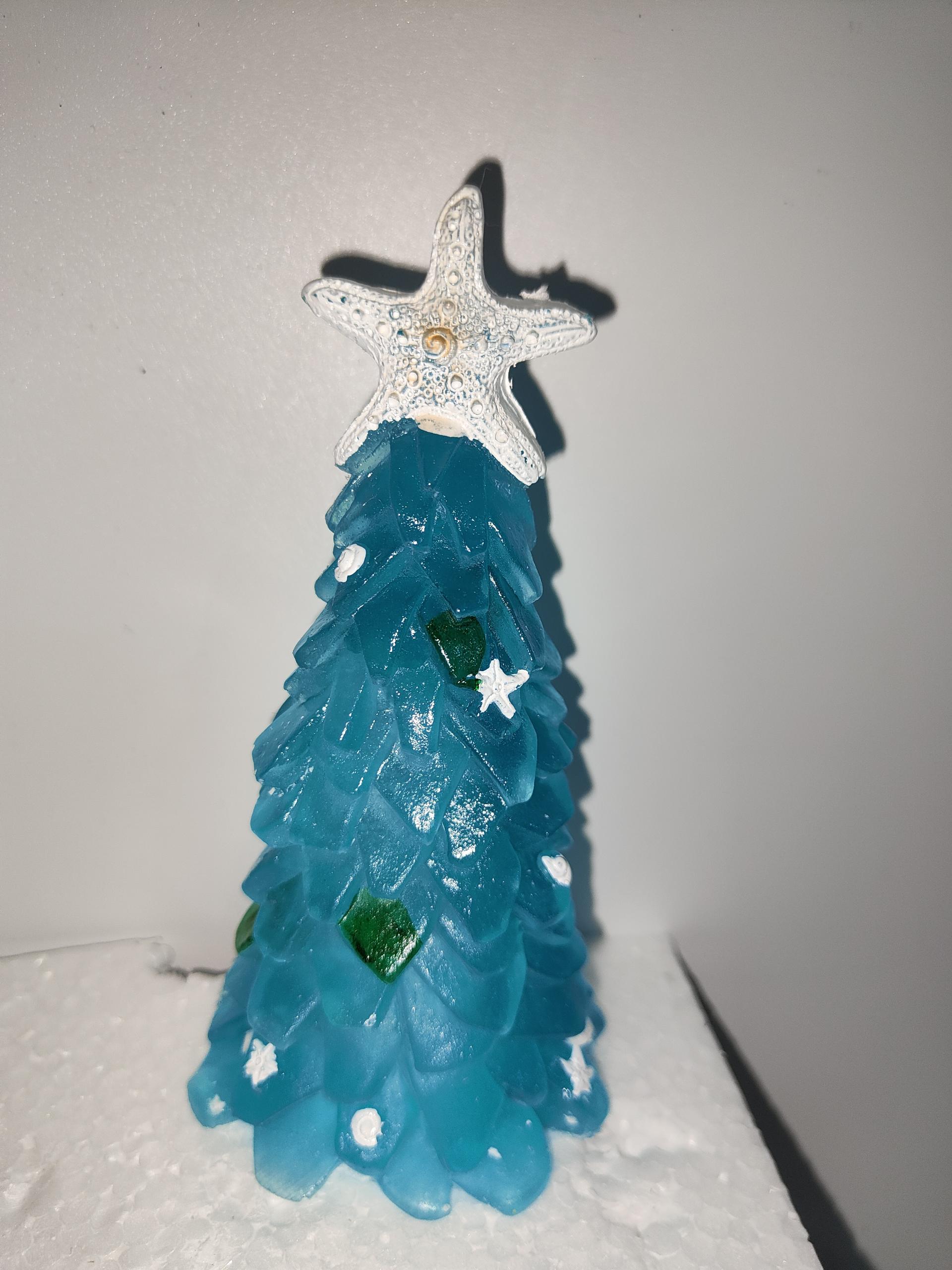 DIY Christmas Decoration Blue Christmas Tree Glass Creative Unique Decoration - View 8