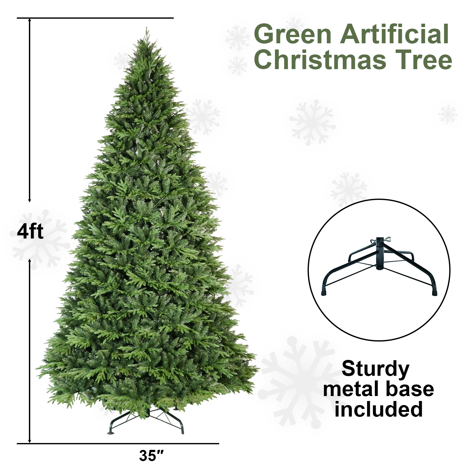 PVC Christmas Tree, Christmas Decorations, Green - View 7