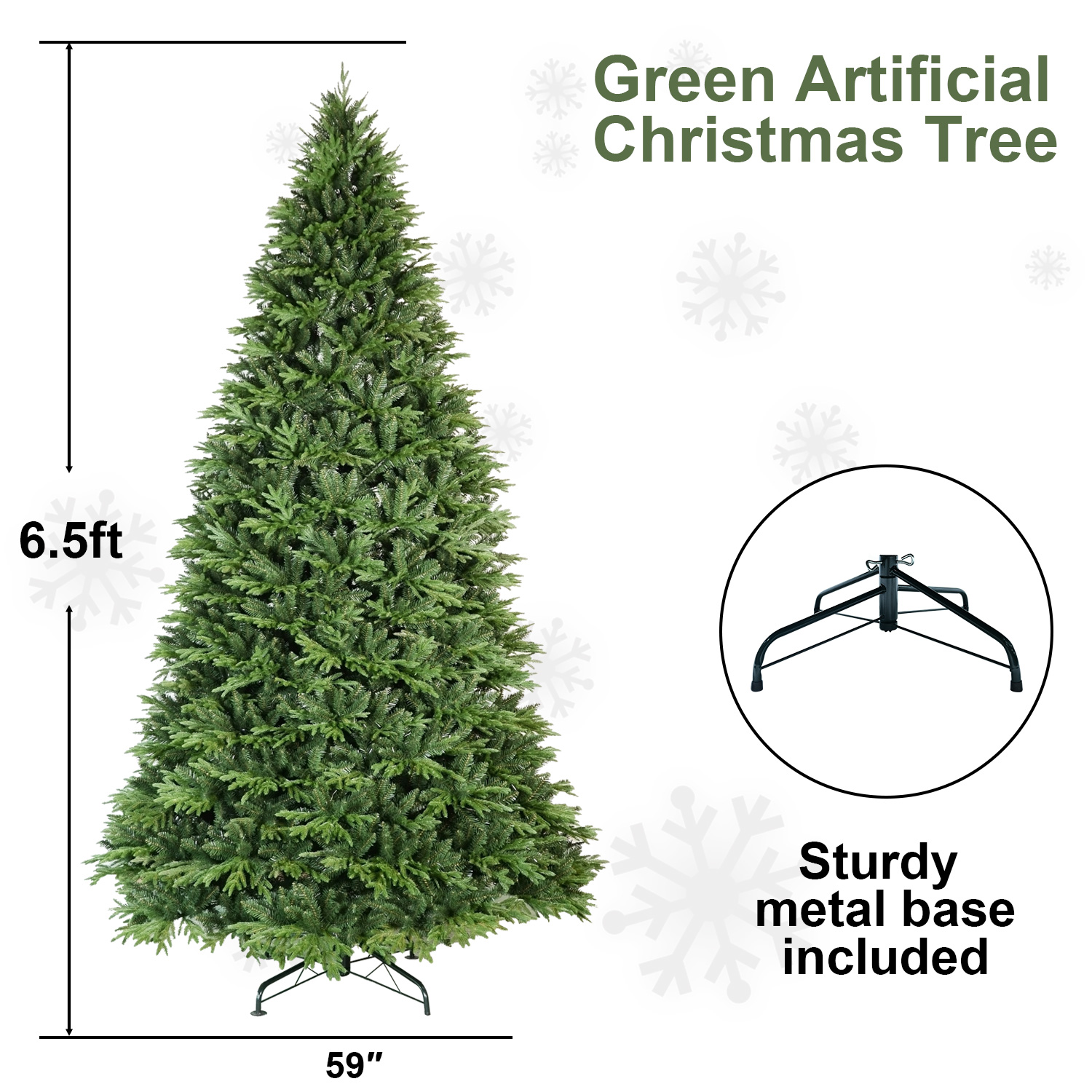 PVC Christmas Tree, Christmas Decorations, Green - View 8