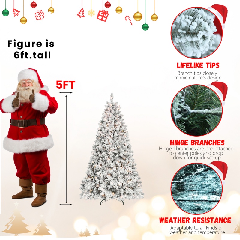 PVC, Christmas Tree, Christmas Decorations, Warm Lights - View 10