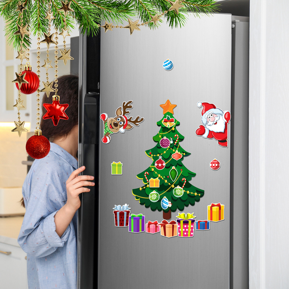 Christmas Decoration Refrigerator Sticker Set - View 2