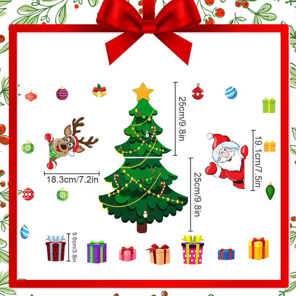 Christmas Decoration Refrigerator Sticker Set - View 7